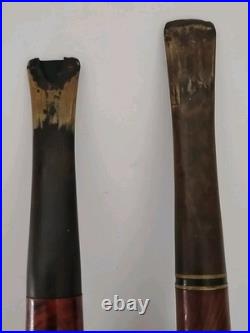 Vtg Alfred Dunhill Wooden Humidor & Pipe Holder With2 Pipes Filters Tool & Stem