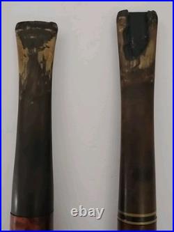 Vtg Alfred Dunhill Wooden Humidor & Pipe Holder With2 Pipes Filters Tool & Stem