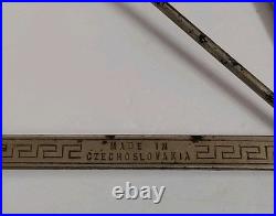 Vtg Alfred Dunhill Wooden Humidor & Pipe Holder With2 Pipes Filters Tool & Stem