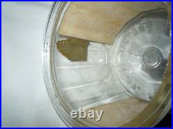 Vtg Antique Original MURIEL CIGAR STORE JAR HUMIDOR Paper Label with PA TAX STAMP