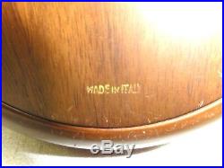 Vtg Estate Pipe Dunhill Wood Tobacco Humidor Decanter w 2 Pipe Rest Lid Italy