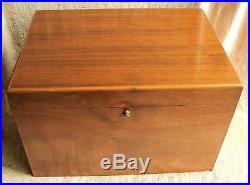 Vtg HUGE DUNHILL Cigar HUMIDOR Filled with Cigar-Related ACCESSORIES 18x13x11.5