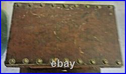 Vtg HUMIDOR CABINET Table TOBACCO Cigars Smoking Copper Lined 31x22x13 SALE