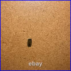 Vtg High Gloss Humidor 120 Cigar Mahogany Wood Cedar Lined 14.5x10.5x7.25No Key