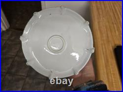 Vtg. Humidor. Lidded/handles stylized images, tree, decals, etc