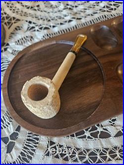 Vtg. Lot Tobacco Pipes Humidor And Pipe Stand