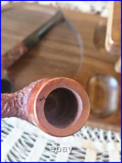 Vtg. Lot Tobacco Pipes Humidor And Pipe Stand