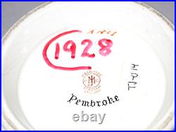 Vtg MACINTYRE BURSLEM TOBACCO Jar Humidor With Pembroke Coat of Arms Excellent