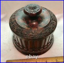 Vtg. Multi Color Genuine Coltrock Colt Jarette Tobacco Humidor #8086 John Kopec