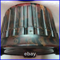 Vtg. Multi Color Genuine Coltrock Colt Jarette Tobacco Humidor #8086 John Kopec