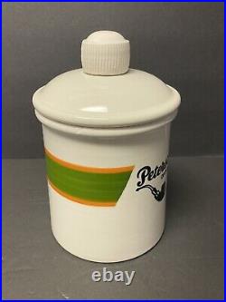 Vtg Peterson of Dublin BALDELLI Italy Ceramic Humidor Pipe Tobacco Canister Jar