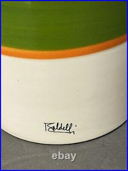 Vtg Peterson of Dublin BALDELLI Italy Ceramic Humidor Pipe Tobacco Canister Jar