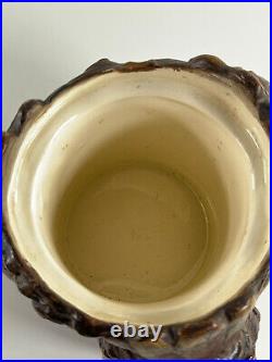 Vtg Three Faced Native American Indian Princess Ceramic Tobacco Humidor