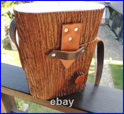 Vtg. Tree Trunk Branch Stump Cabinet Humidor Cigar Wooden Tobacco Box Vtg. Tree Trunk Branch Stump Cabinet Humidor Cigar Wooden Tobacco Box