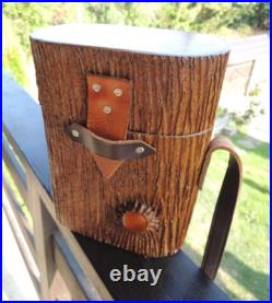 Vtg. Tree Trunk Branch Stump Cabinet Humidor Cigar Wooden Tobacco Box Vtg. Tree Trunk Branch Stump Cabinet Humidor Cigar Wooden Tobacco Box