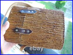 Vtg. Tree Trunk Branch Stump Cabinet Humidor Cigar Wooden Tobacco Box Vtg. Tree Trunk Branch Stump Cabinet Humidor Cigar Wooden Tobacco Box
