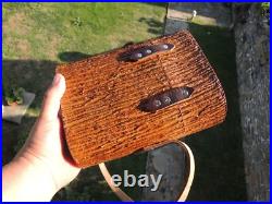 Vtg. Tree Trunk Branch Stump Cabinet Humidor Cigar Wooden Tobacco Box Vtg. Tree Trunk Branch Stump Cabinet Humidor Cigar Wooden Tobacco Box