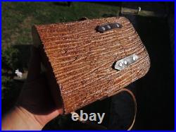 Vtg. Tree Trunk Branch Stump Cabinet Humidor Cigar Wooden Tobacco Box Vtg. Tree Trunk Branch Stump Cabinet Humidor Cigar Wooden Tobacco Box