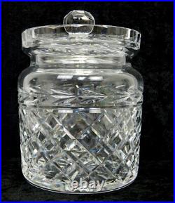 Waterford Crystal Cigar Humidor Biscuit Barrel Cookie Jar Lismore