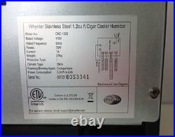 Whynter Stainless Steel 1.2 cu. Ft. Cigar Cooler Humidor -CHC-120S