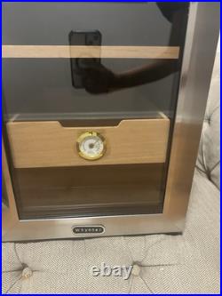Whynter Stainless Steel 1.2 cu. Ft. Cigar Cooler Humidor LED Light on/off Switch