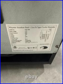 Whynter Stainless Steel 1.2 cu. Ft. Cigar Cooler Humidor LED Light on/off Switch