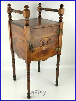 Wood Humidor Smoking Stand Furniture Metal Lined (28 x 12.5 x 12.5) Wooden