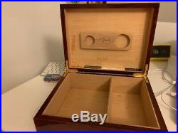 Wood cigar box Humidif vintage luxury large