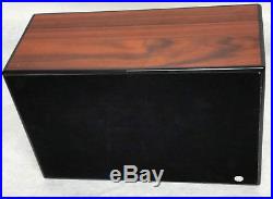 Wooden Cigar Humidor, Savoy Digital Hygrometer, Storage Shelf& Dividers, Rosewood