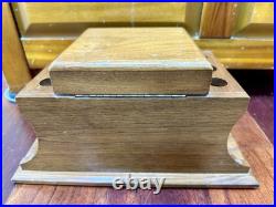 Wooden Humidor and Pipe Holder with 6 Wooden Pipes Wooden Humidor and Pipe Holder with 6 Wooden Pipes