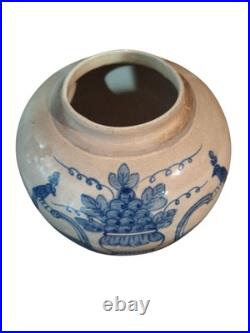 XL dutch antique delft tobacco jar Porto Rico beautiful decorated. Rare item