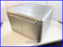 Zero Halliburton Record Case Container Silver Vintage 44x44x30cm USED VG